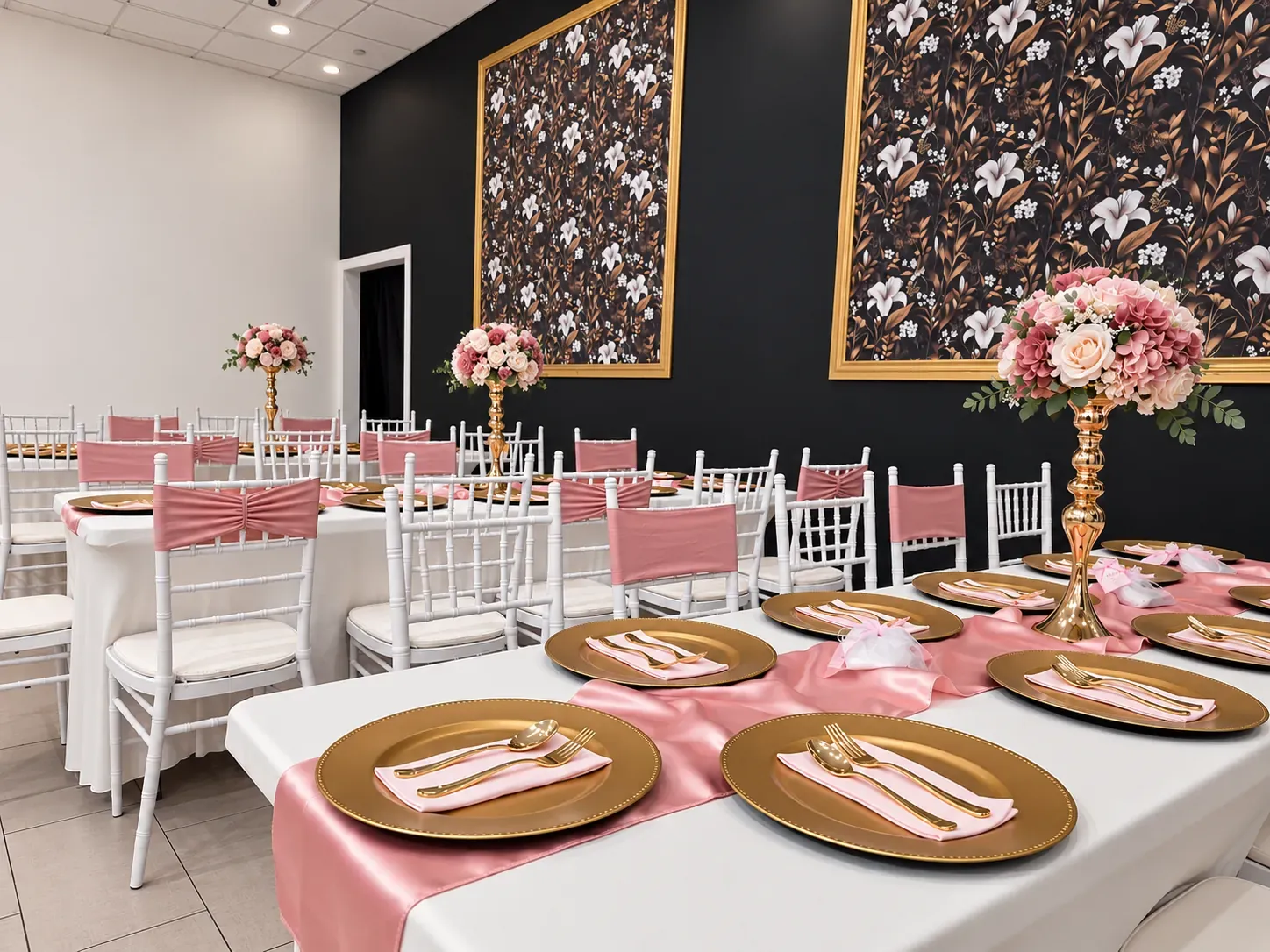 16 Black Wall Table